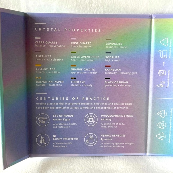 Crystal Healing Stones by Shoppe Geo Gift Set w/Storage Bag - Picture 8 of 9